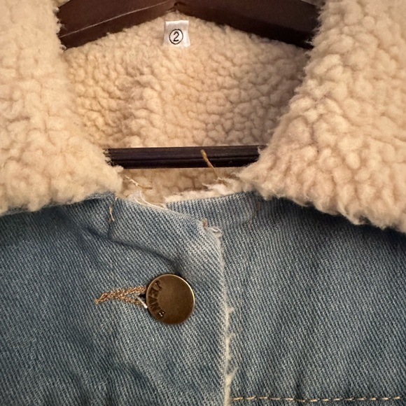 Sherpa Lined Denin Coat - Picture 3 of 14